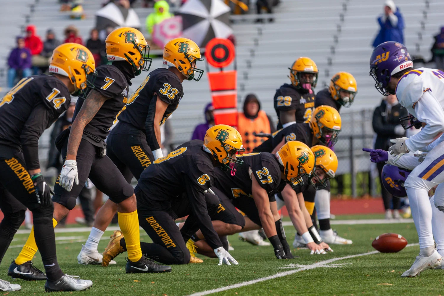 Brockport Special teams getting ready to rush the punter