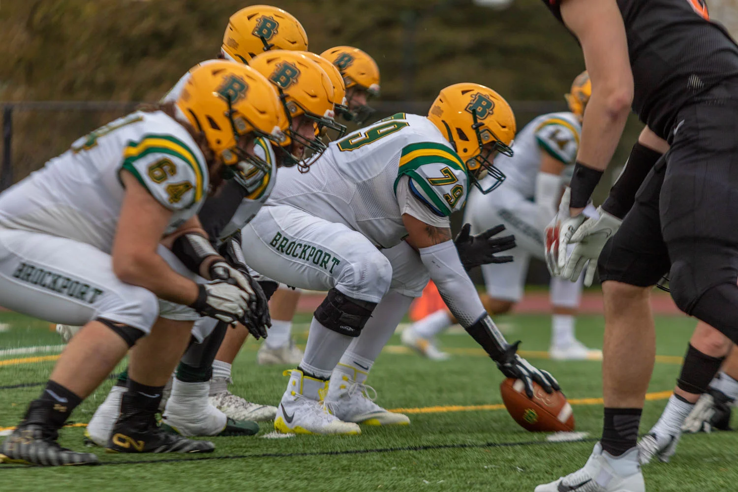 OL set for the play against Buffalo State