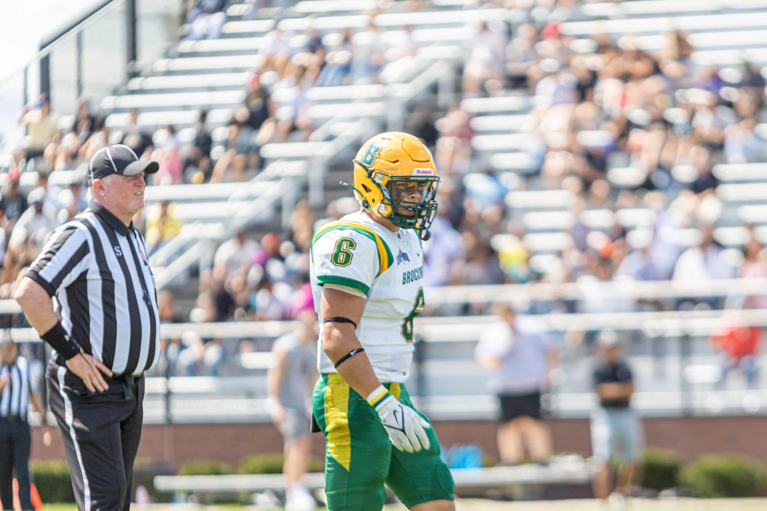 Brockport looking into the backfield