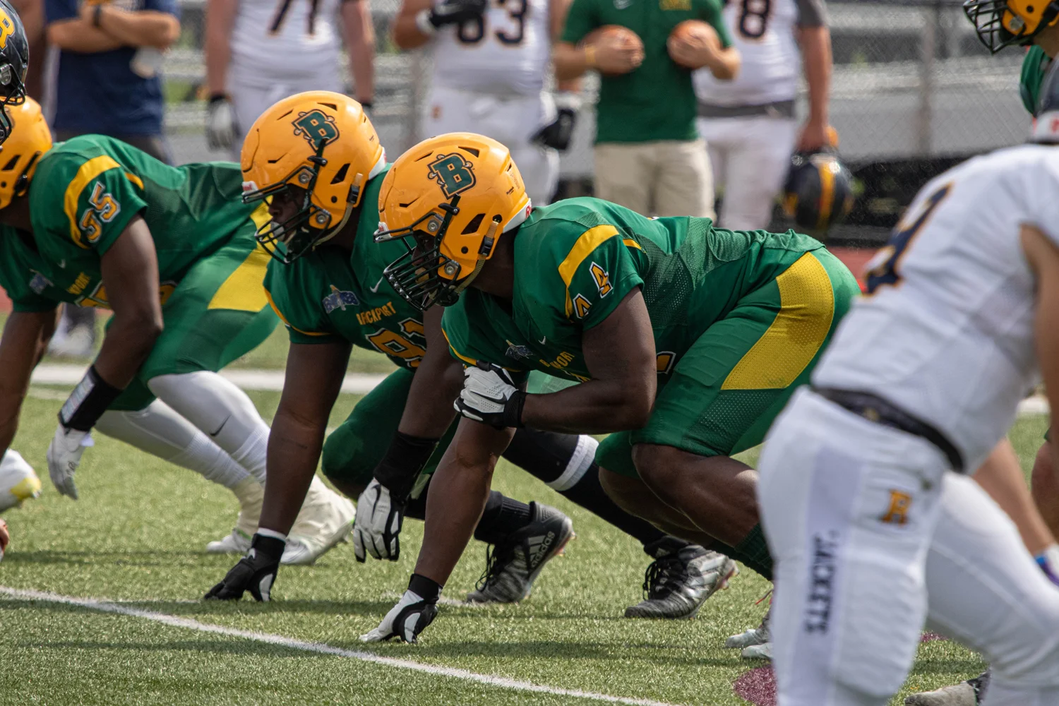 DL for Brockport set and ready for the play