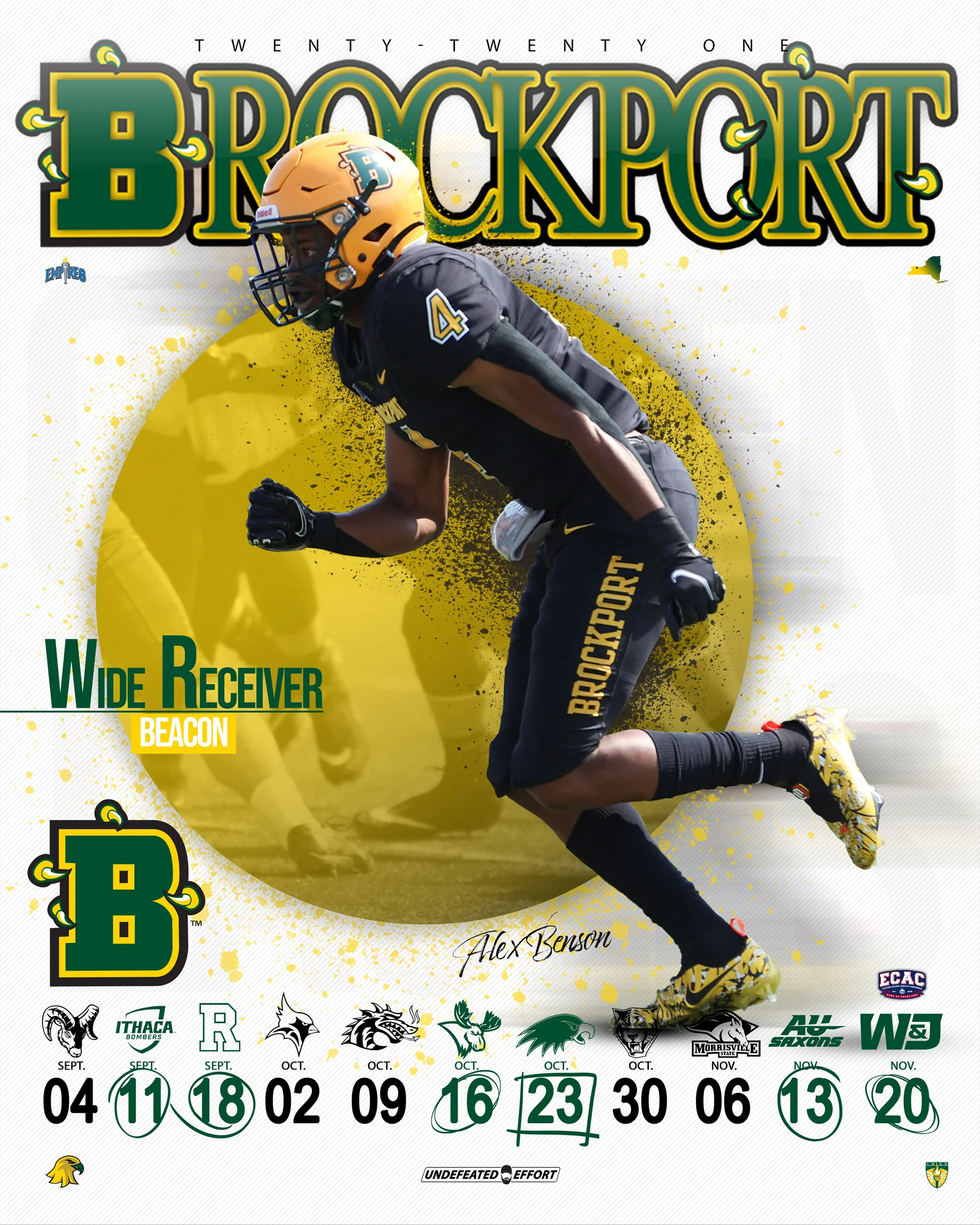 Brockport WR Alex Benson
