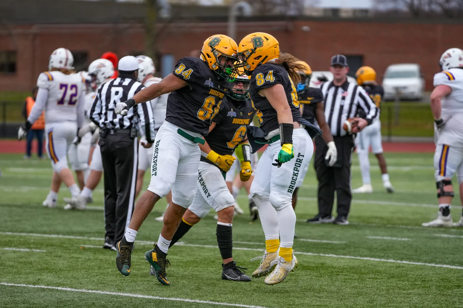 Brockport Defenders fired up after another big play