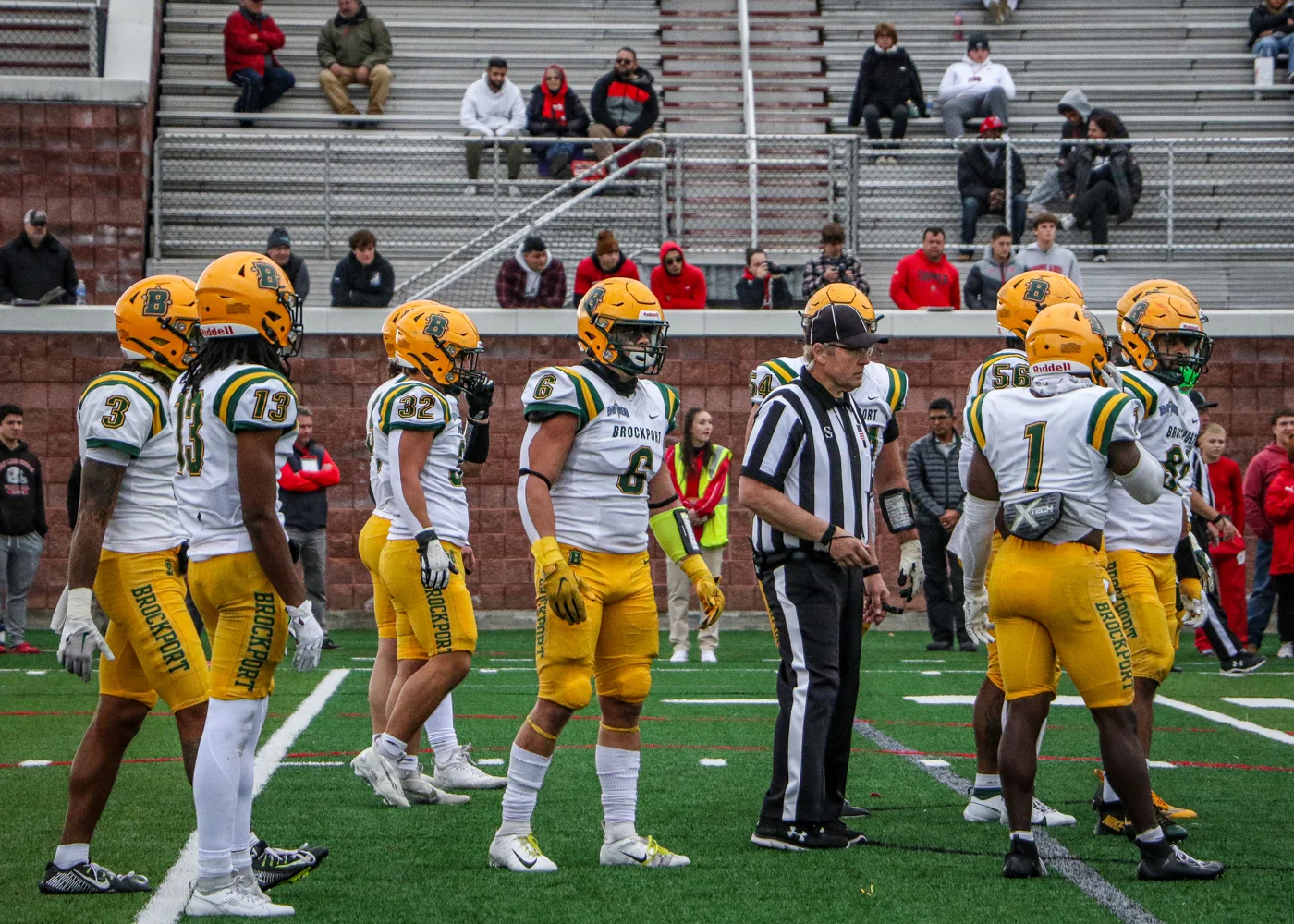 Brockport defense getting ready for the play