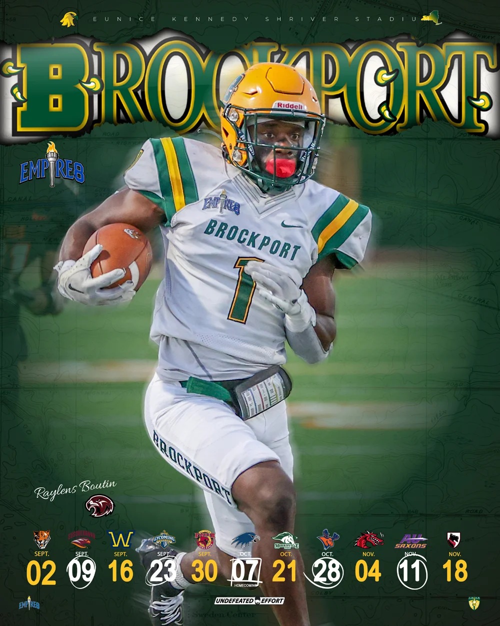 Brockport Football Player - Raylens Boutin