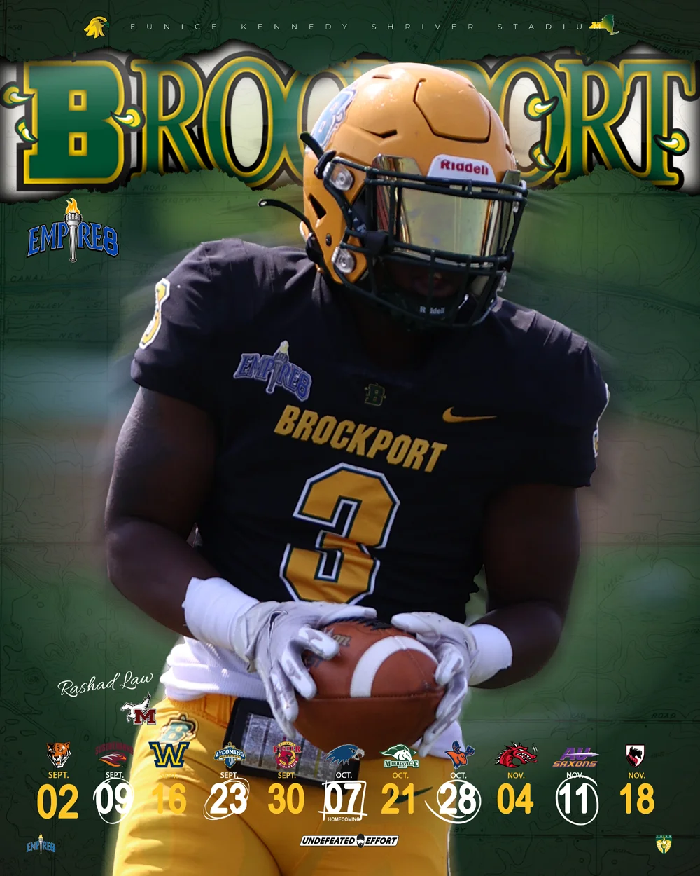 Brockport Football Player - Rashad Law