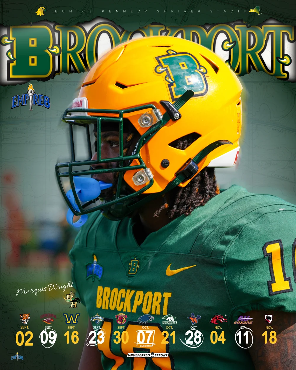 Brockport Football Player -Marquis Wright