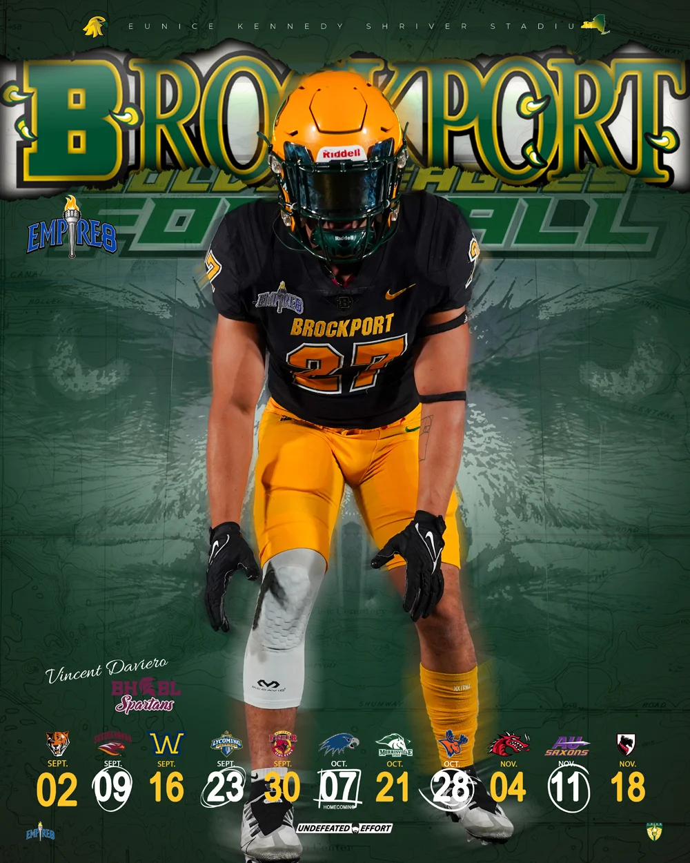 Brockport Football Player - Vincent Daviero