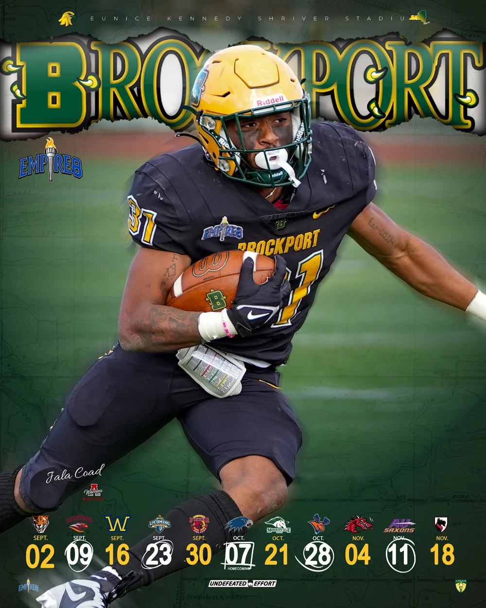 Brockport Football Player - Jala Coad