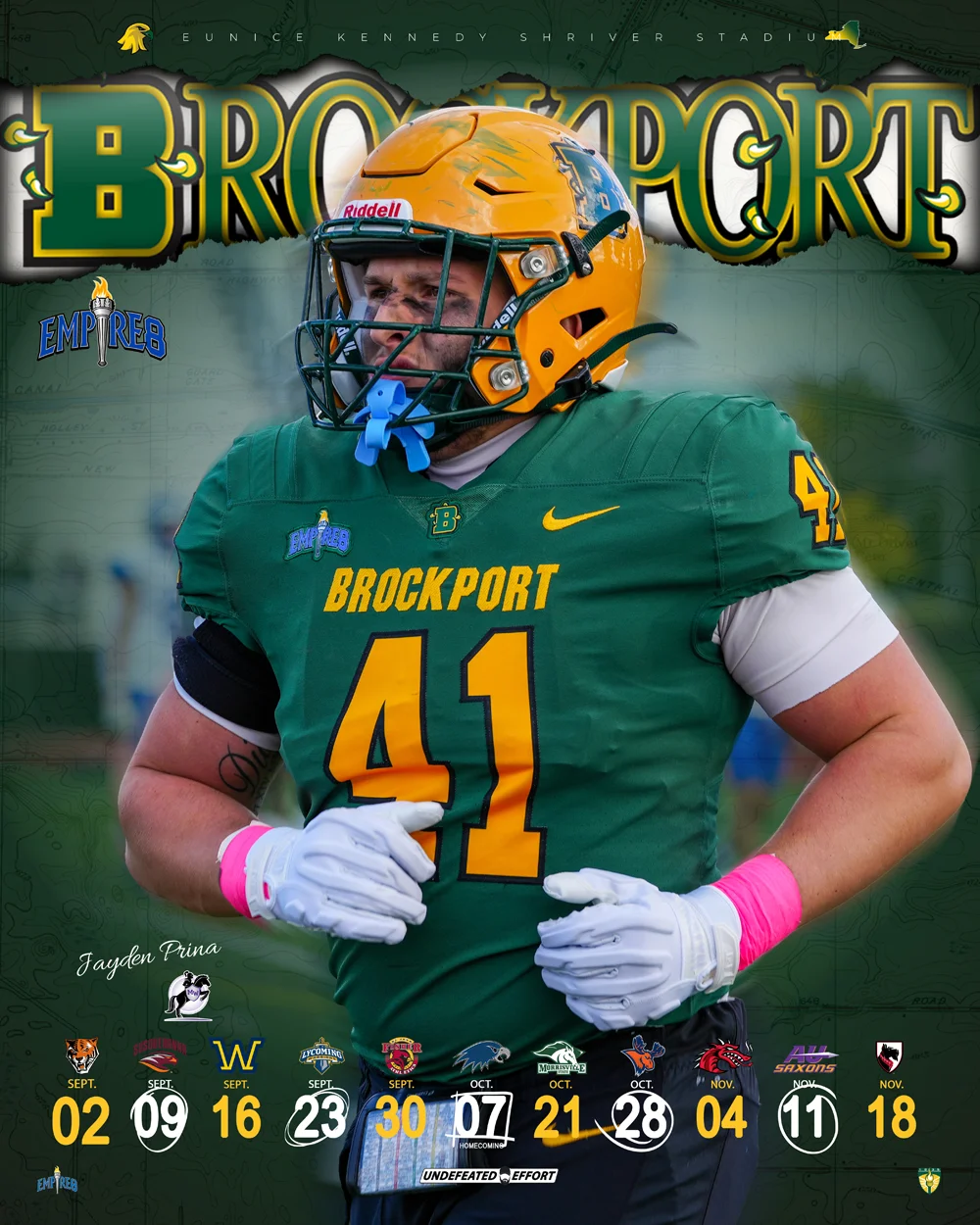 Brockport Football Player - Jayden Prina