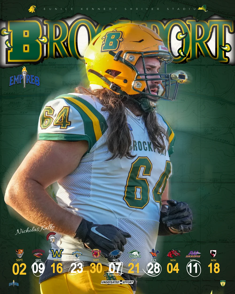 Brockport Football Player - Nicholas Kalke