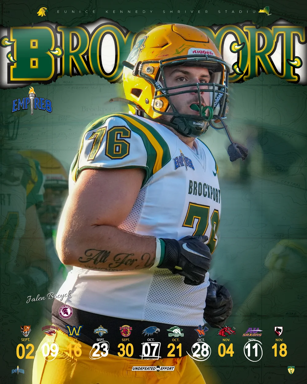 Brockport Football Player - Jalen Bocyck