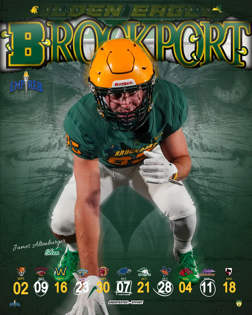 Brockport Football Player - James Altenburger