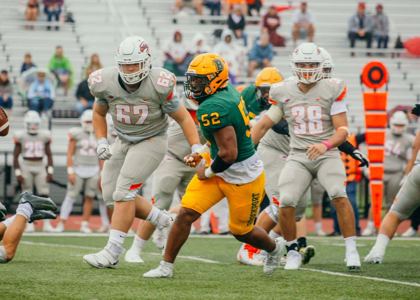 Brockport getting into the backfield fired up