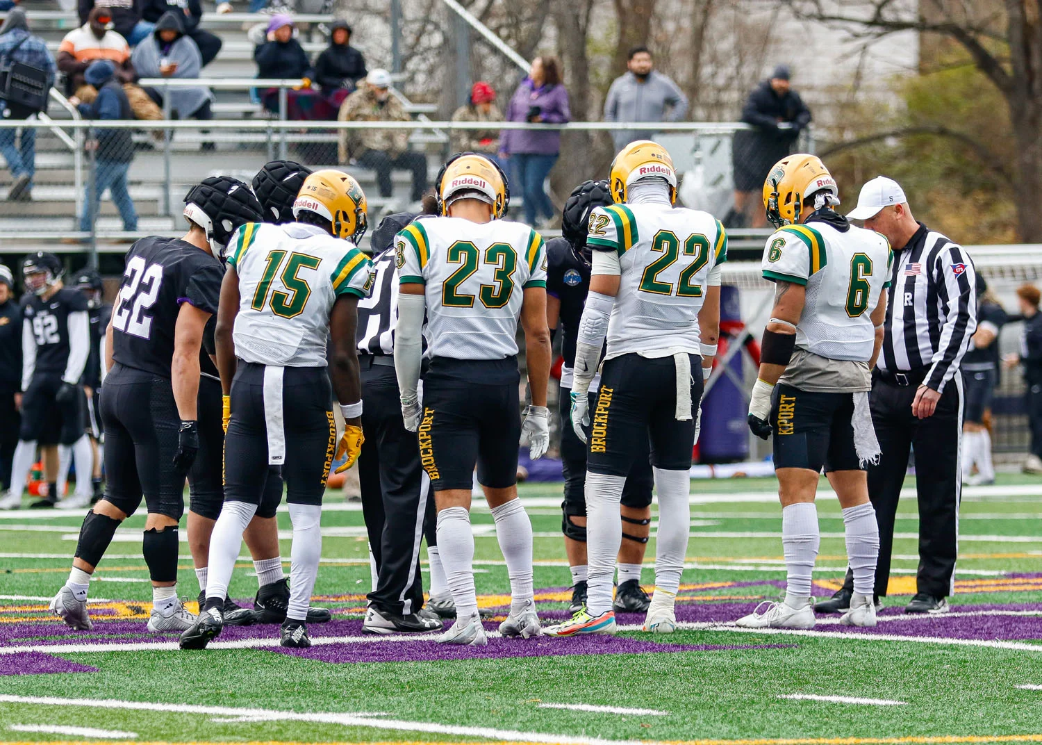 Captains at the coin toss