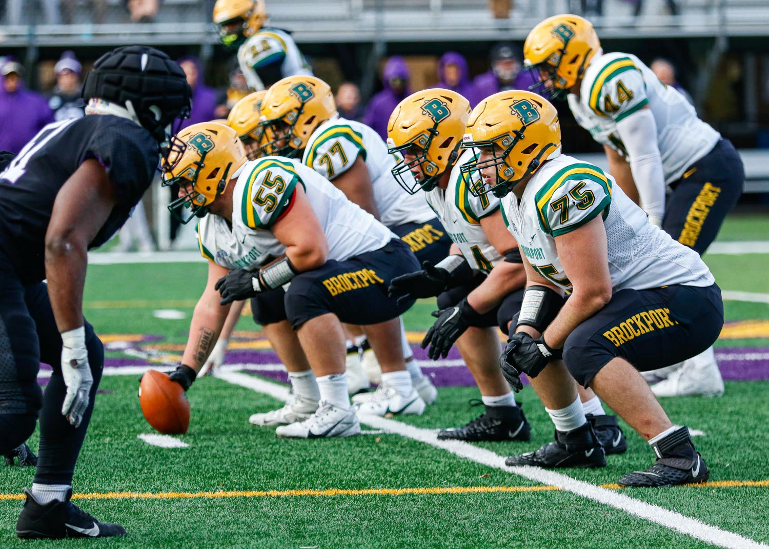 Oline ready for the snap