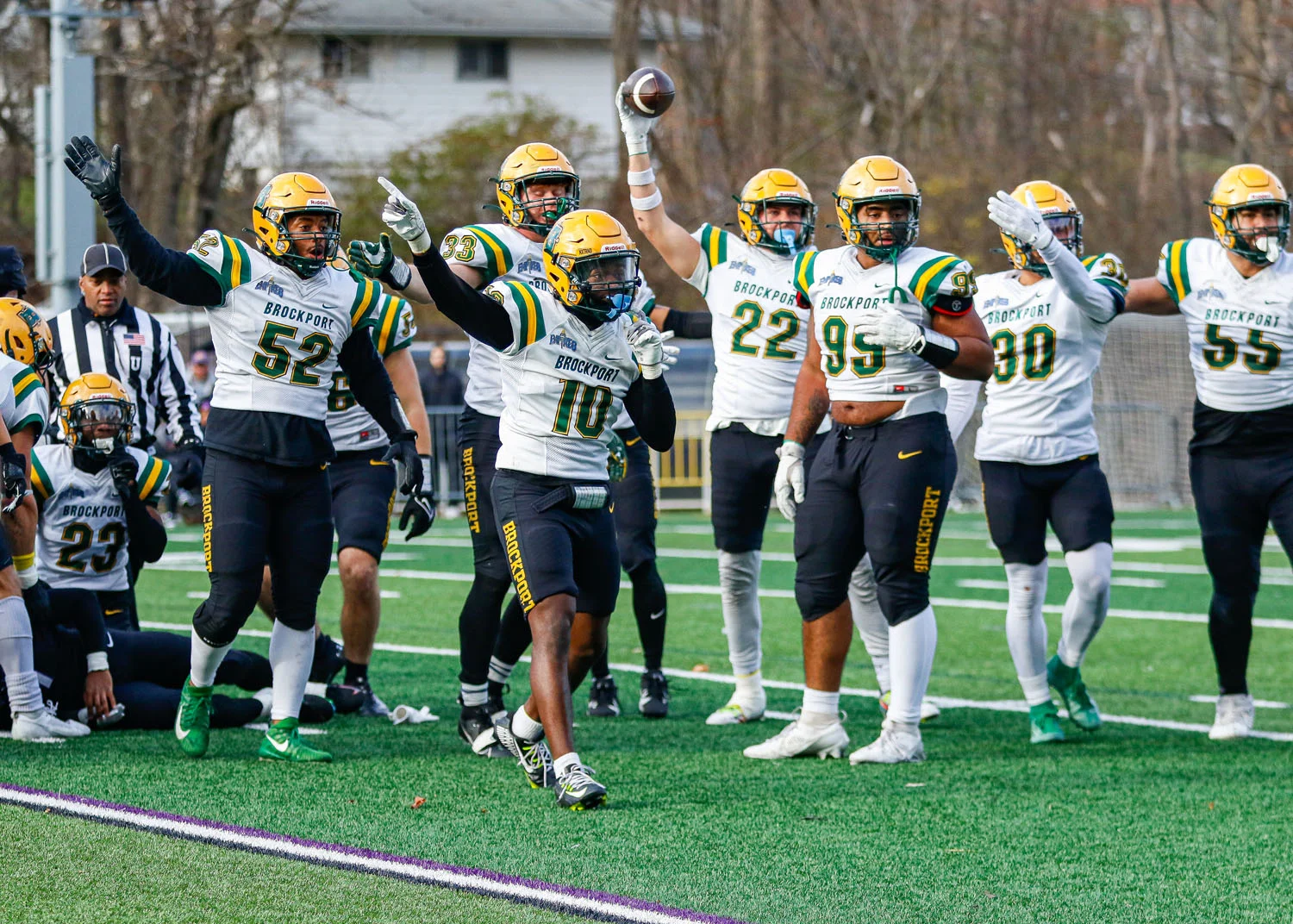 Defense celebrating a turnover
