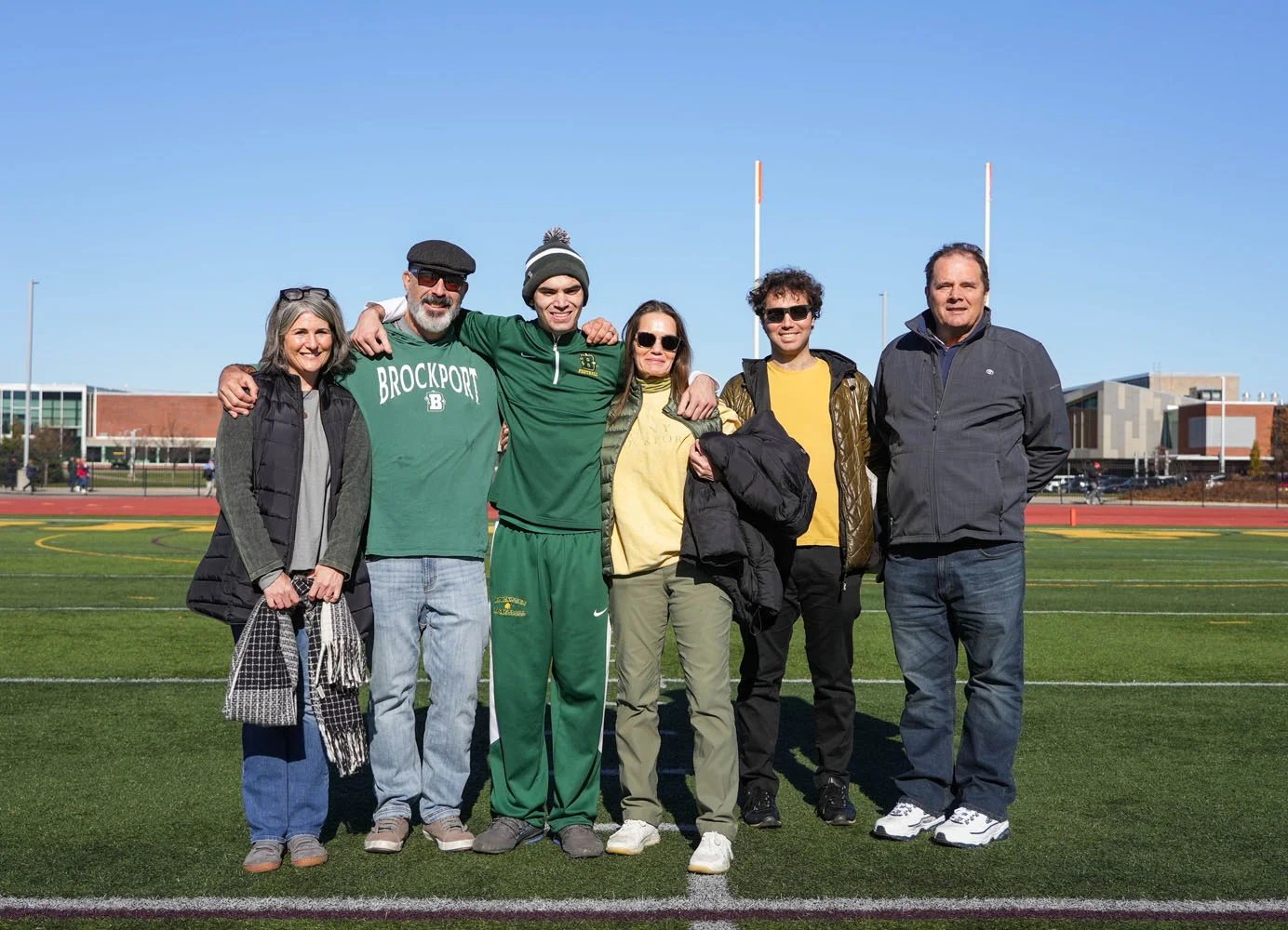 Brockport Football Senior and Family