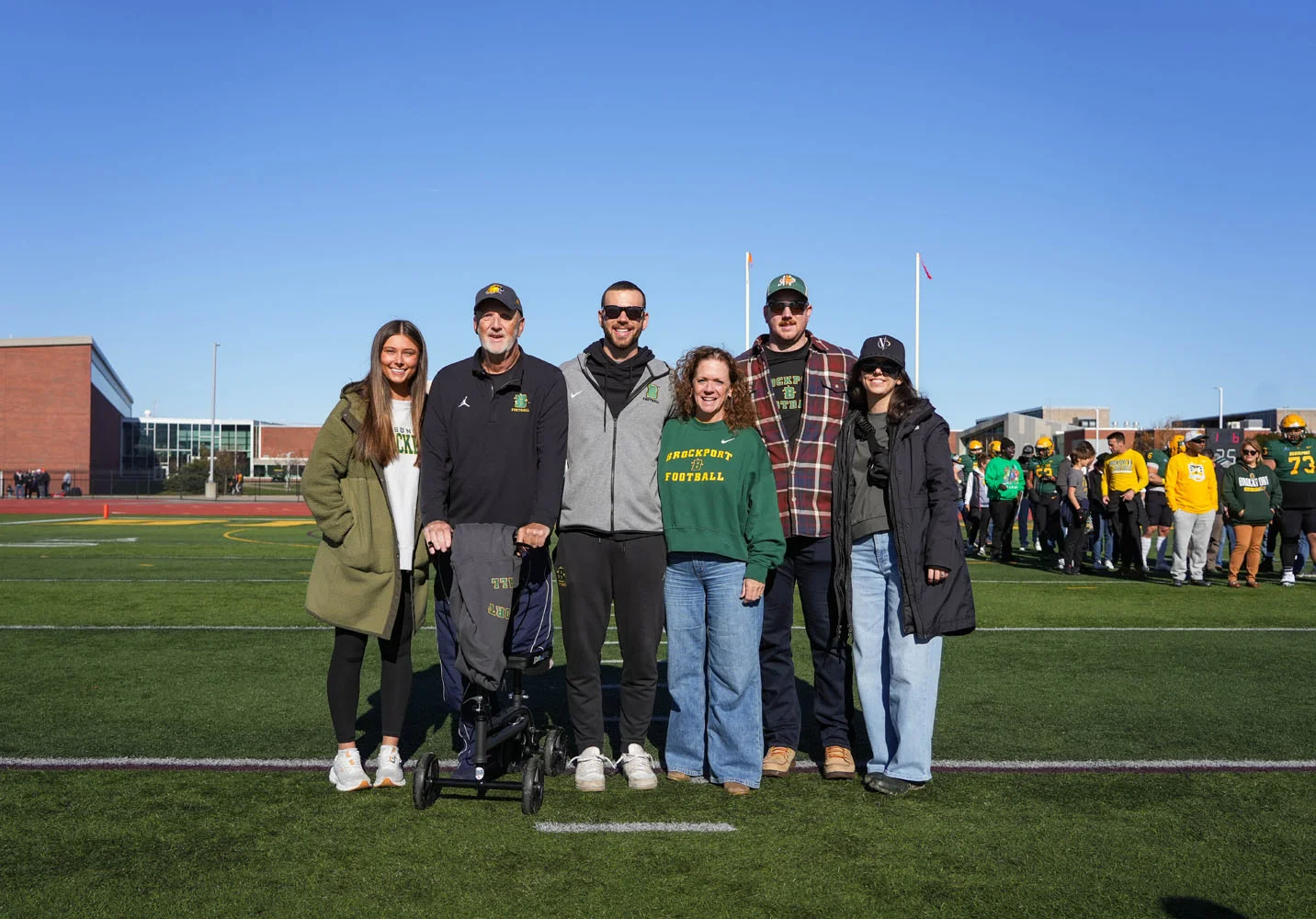 Brockport Football Senior and Family