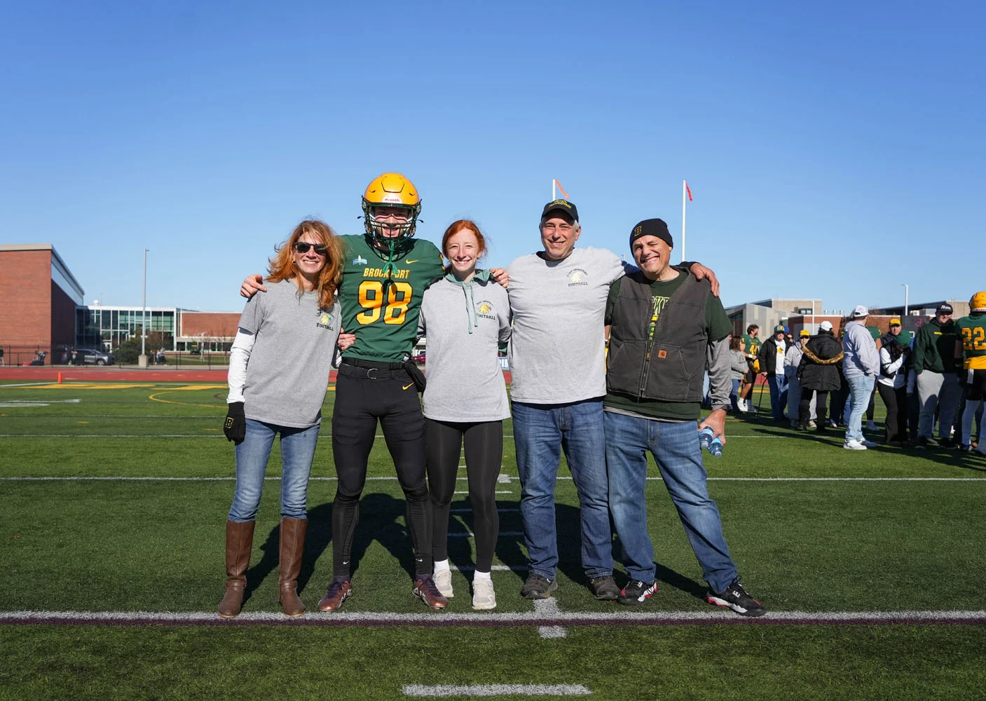 Brockport Football Senior and family - Dan Giangrasso
