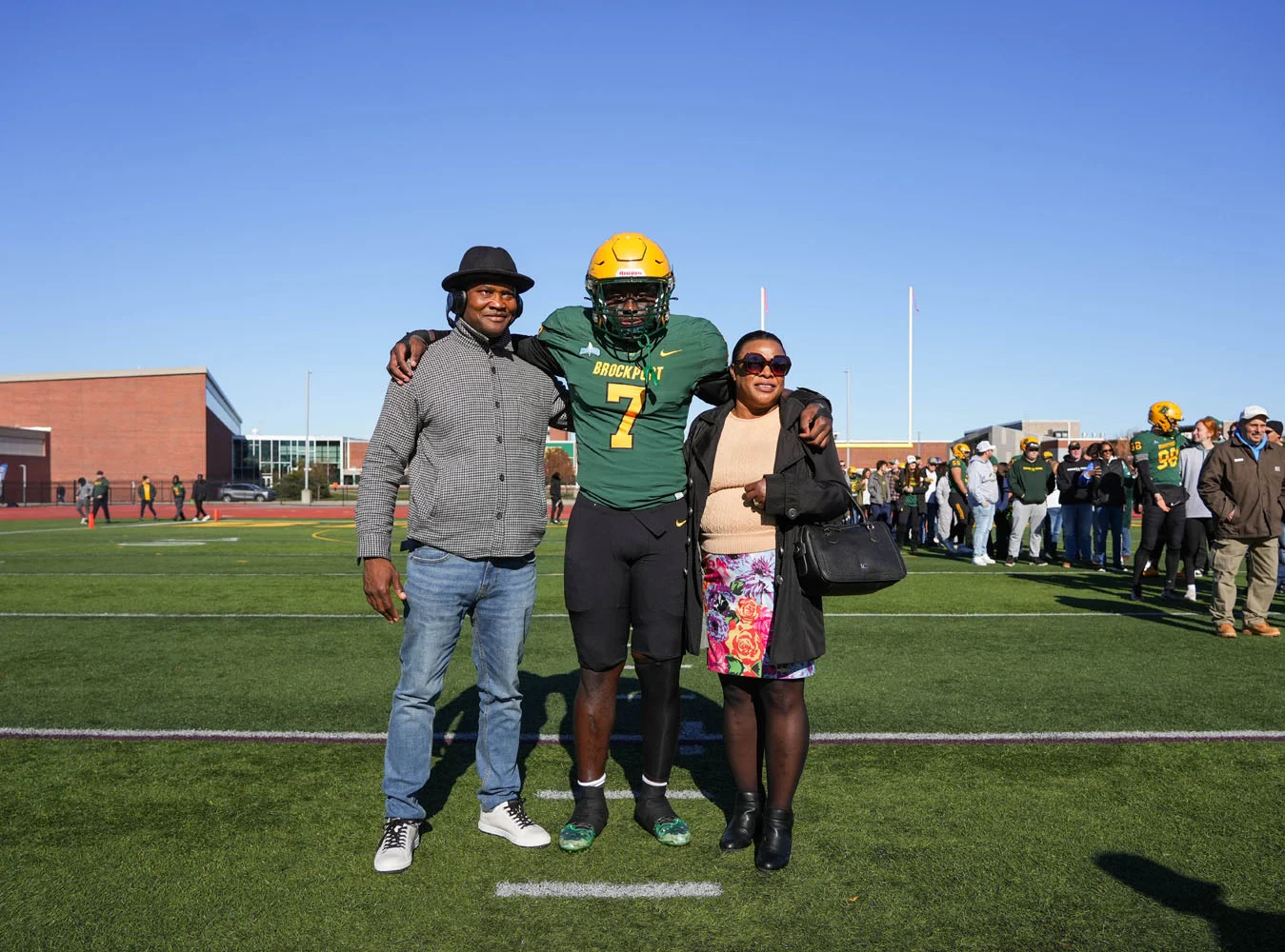Brockport Football Senior and family - Dawin Fanor