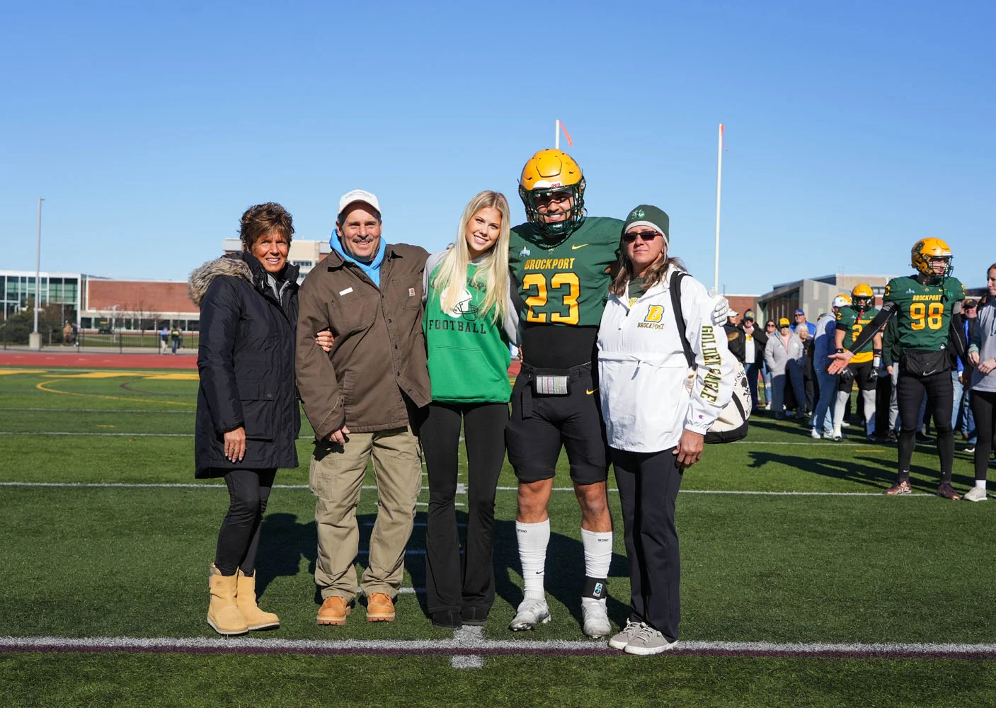 Brockport Football Senior and family - Gino Fontanarosa