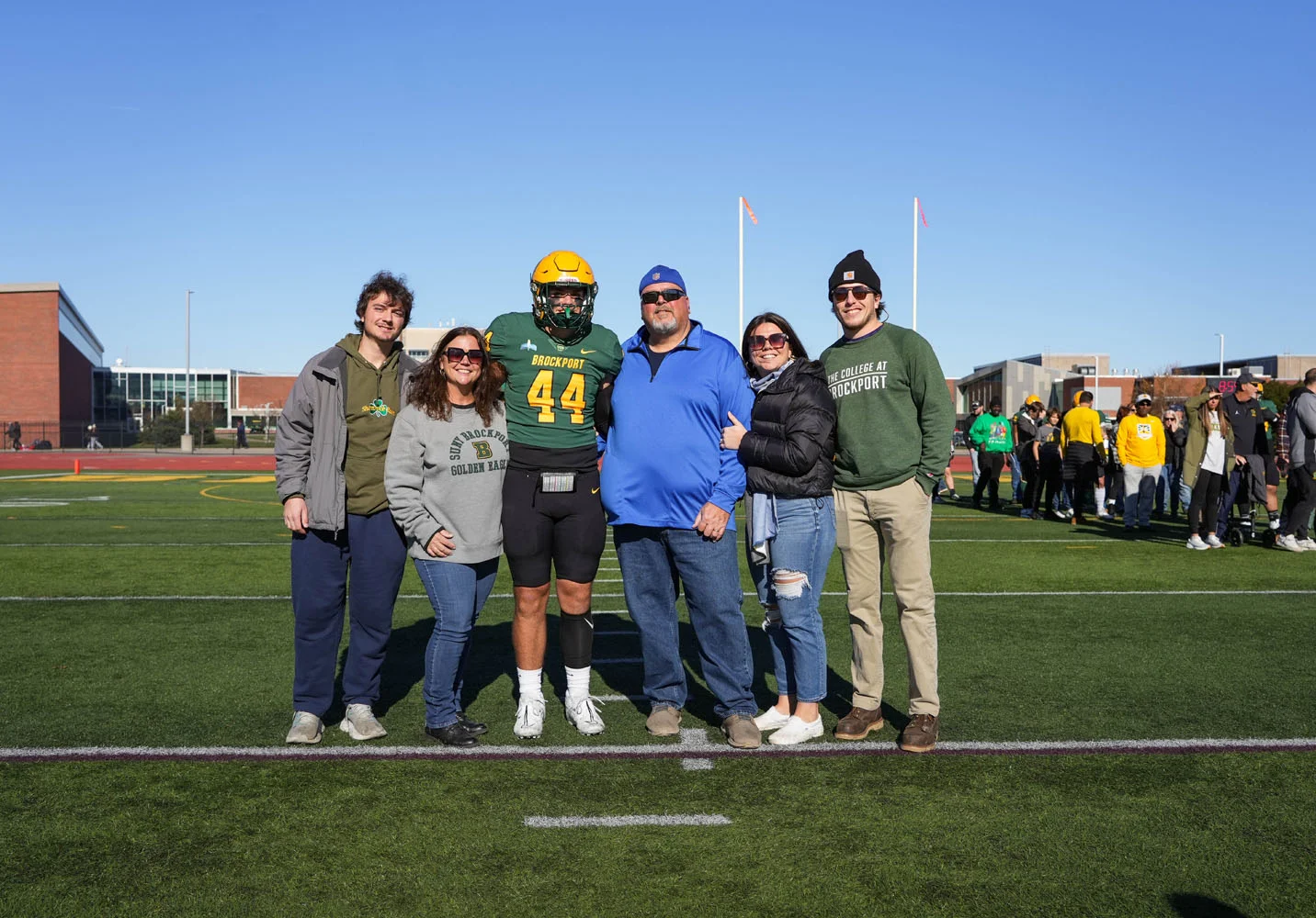 Brockport Football Senior and family - Joe Motz