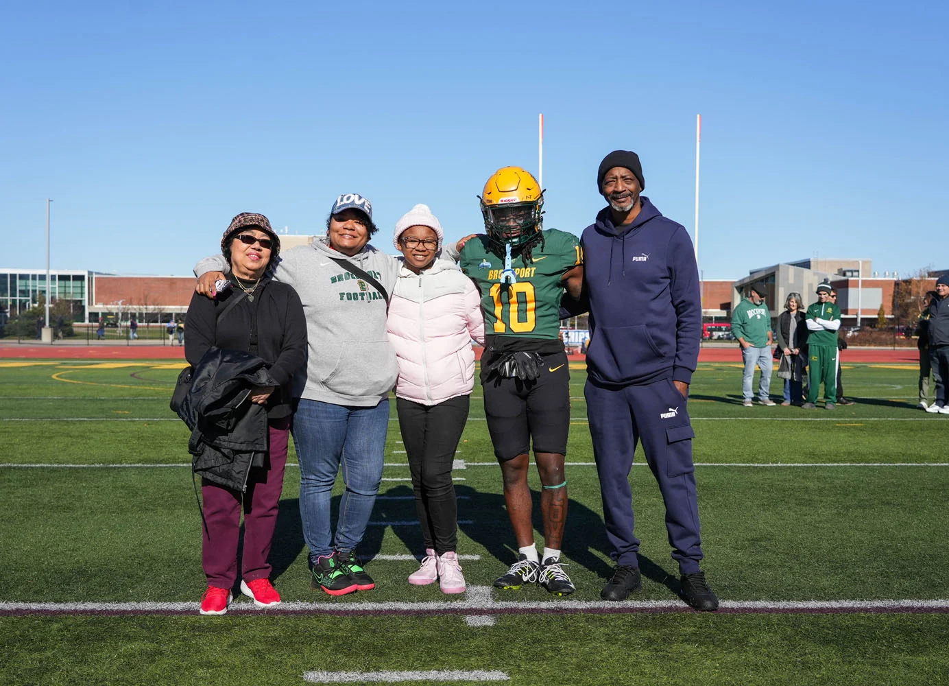 Brockport Football Senior and family - Marquis Wright