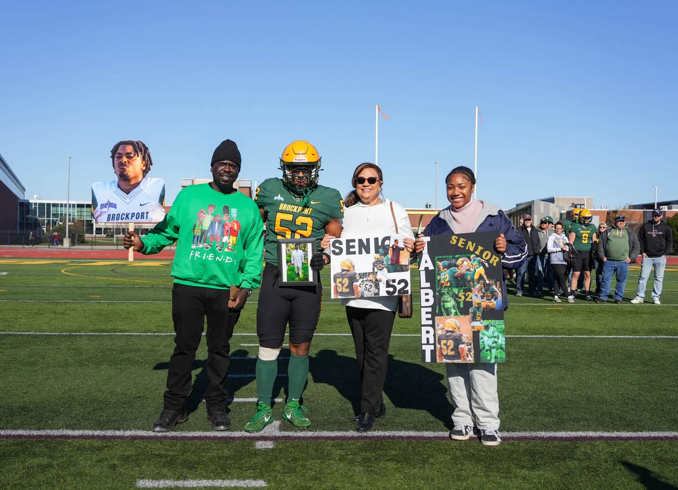 Brockport Football Senior and family - Mike Talbert Jr.