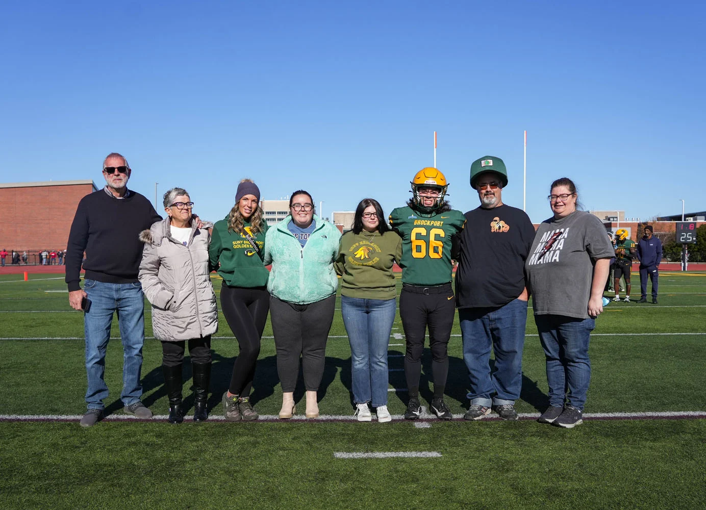 Brockport Football Senior and family - RJ Woolcott