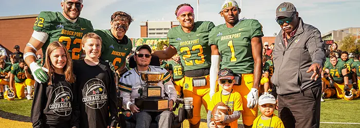 Brockport Golden Eagless hitting the field